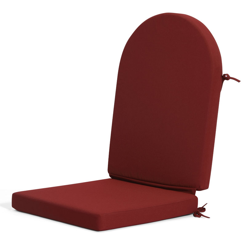 Laguna 2.5" D Weather Resistant Adirondack Seat and Back Cushion, Red