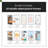 Double Sided Standing Picture Frames - (White, 10 Count) 4X6 Inch Pedestal Photo Frame With Inserts And Base - 2 Sided Frame For Vertical Display