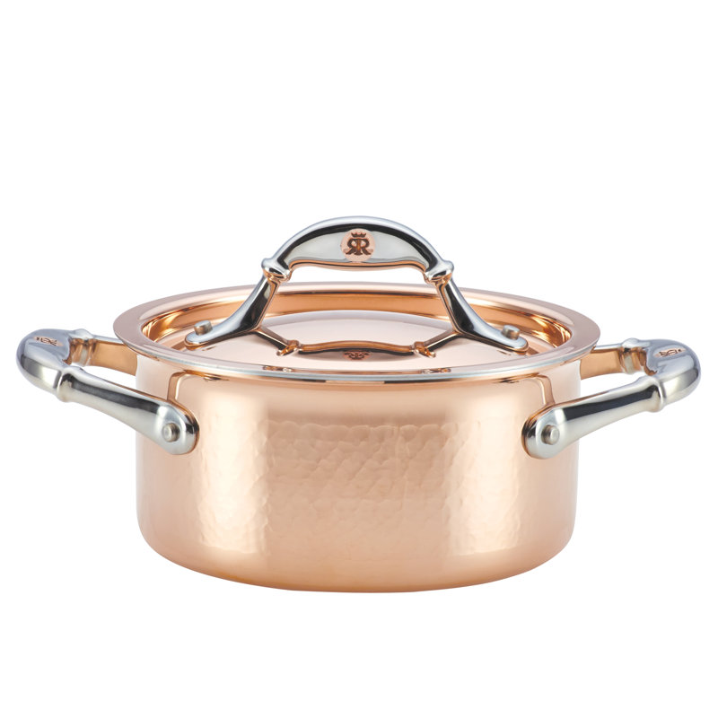 Ruffoni Symphonia 1.5 Qt. Copper Round Dutch Oven, Copper