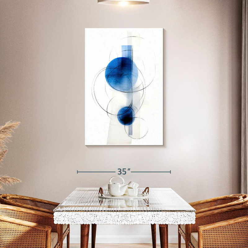 Avery Blue Naval I, 45" H x 30" W
