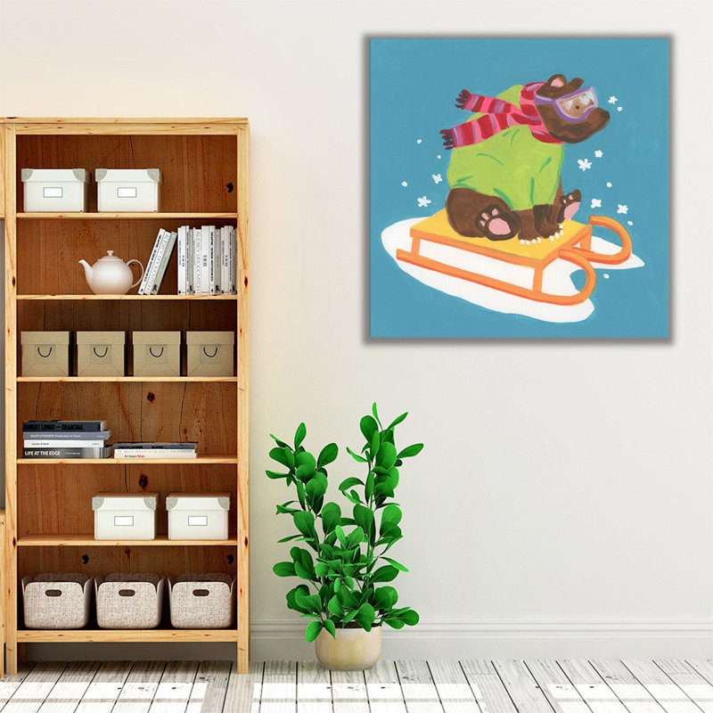 «Winter Fun-imals III», reproduction d'art sur toile, H 16 po x l 16 po