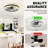  Modern Flush Mount Ceiling Fan With LED Light & Remote, Crystal, Black, White Ceiling Fan-1391813859