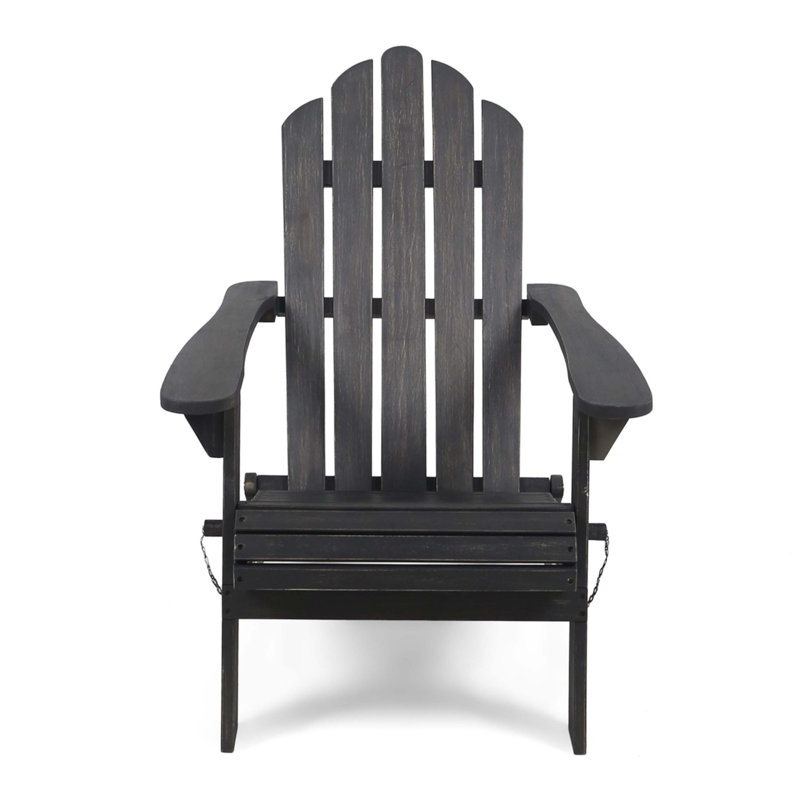 HOLLYWOOD  FOLDABLE ADIRONDACK CHAIR, Dark Gray