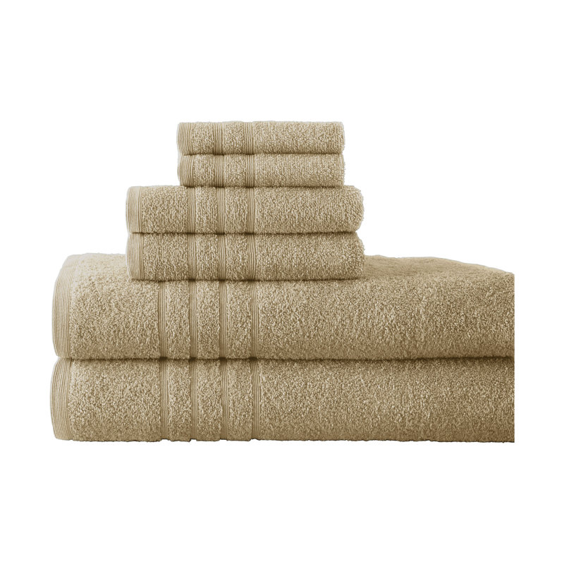 Ensemble de serviettes 6 pièces 100% coton, Dune