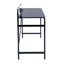 Fritz Glass Top Metal Base Writing Desk