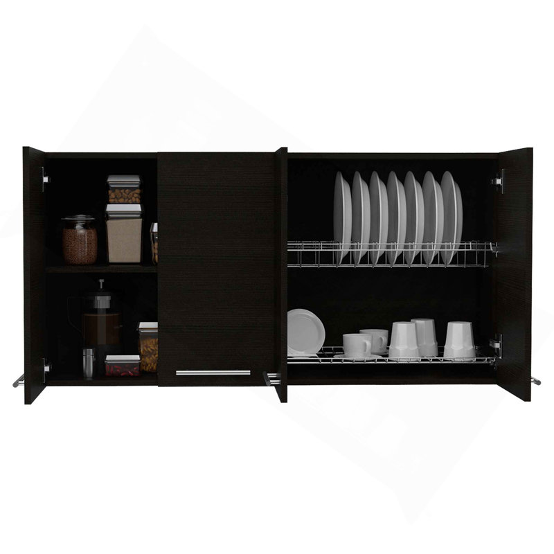 Sitka Wall Cabinet, Two Spacious Divisions, Four Doors