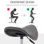 Tabouret de selle en cuir PU, à hauteur réglable, pivotant à 360 degrés, pour les cabinets médicaux, cuir ergonomique gris