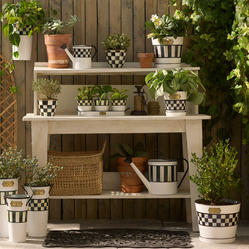 Spectator Pots and Saucers, 3 - Piece Set