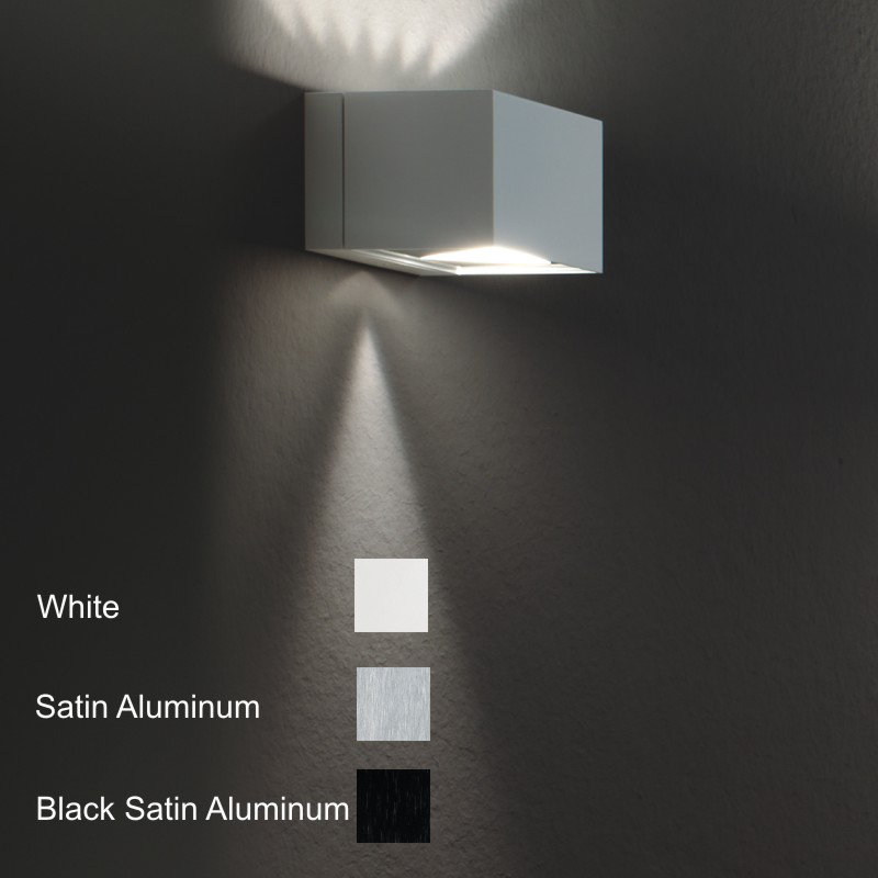 Dau 1-Light Flush Mount, 1 x 60W Halogen Frosted bulb, Up AND Down Light, Brushed Aluminum / G9 base