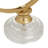 Metal Decorative Gold Clock with Acrylic Base