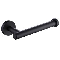 Square Edge Matte Black Wall-Mounted Toilet Paper Holder + Reviews | Crate  & Barrel