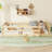 Twin Size Floor Bed With Fence-2089007631-2089007629