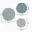 Textured Feather 3-piece Metal Disc Wall Decor Set