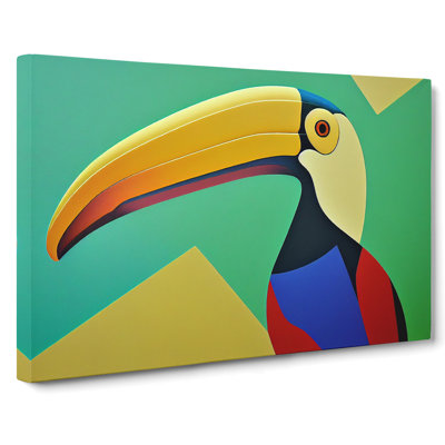 Toucan Bird Abstract Vol.4 - Wrapped Canvas