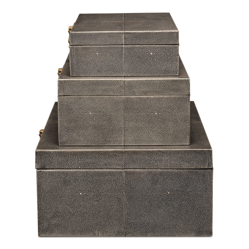 Shagreen Accent, Black Shagreen Antique
