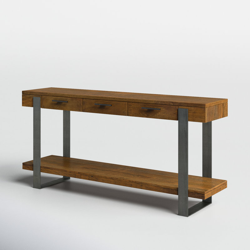 Ashley 68'' Solid Wood Top Console Table