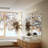 5 Light Polished Chrome Extra Large Vanity Sconce With Mouth Blown Clear Glass-179547440-179547454