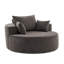 Fauteuil convertible une place en éponge chenille moelleuse, aucun assemblage requis, canapé une place moderne et rembourré, assise d'appoint confortable avec dossier de soutien