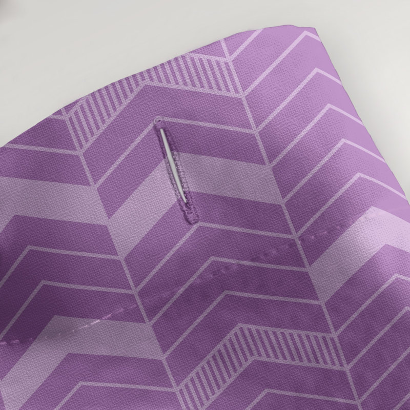 Rideau de douche simple à chevrons, Violet