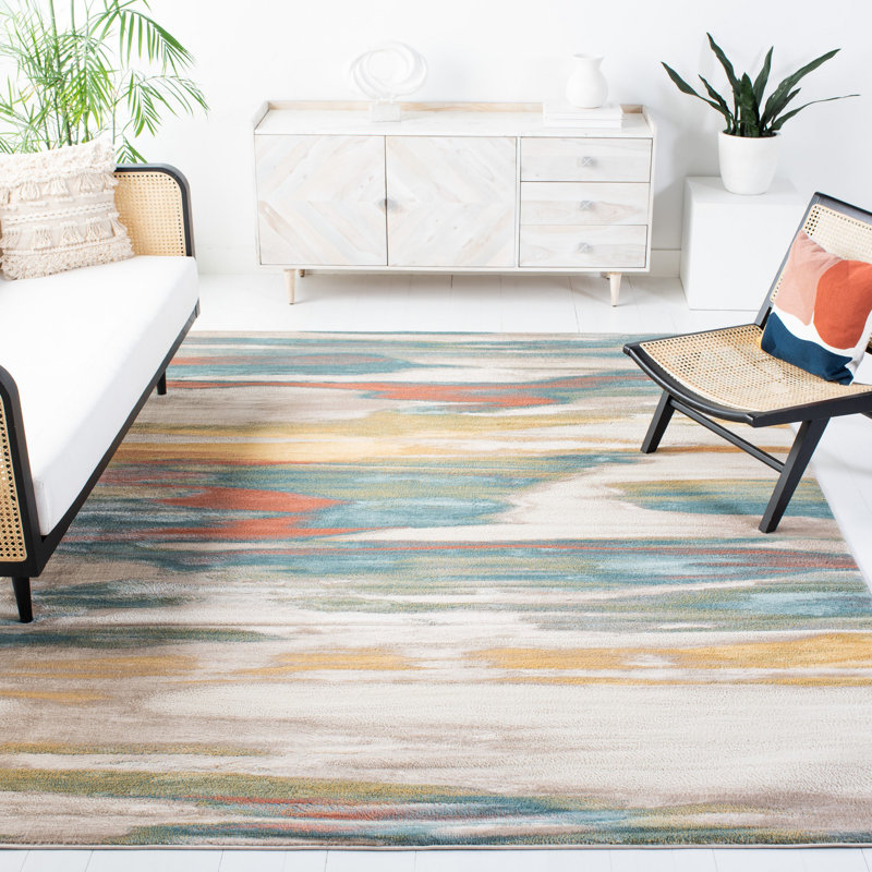 Tapis beige Alichia, Rectangle 8 pi x 10 pi