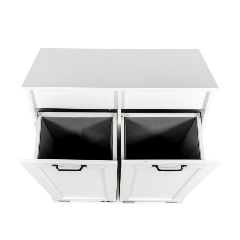 Laundry Cabinet ,With 2 Removable Liner Bags