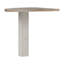 Modern Famhouse Style Desk Addition, Connective Corner Piece, Engineered Wood, Pine White/Light Oak Decor, 80 cm W x 72.2 cm H x 80 cm D