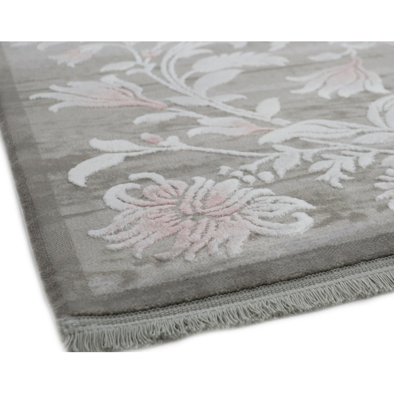 Eshelman Floral Hand Hooked Area Rug, Rectangle 160 x 230cm