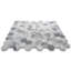 11 in. x 12 in. Honeycomb Marble Tile-79872560