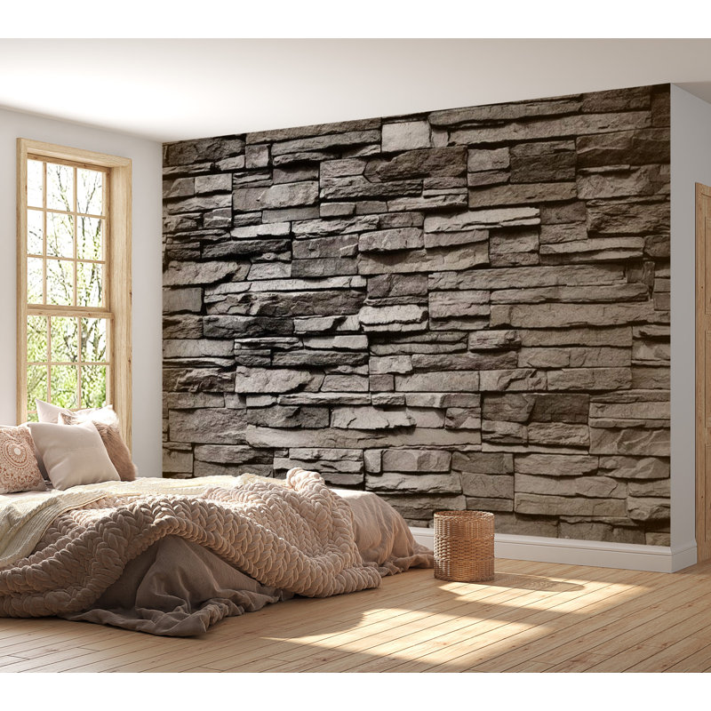 Murale bastion granit, L 68 po x l 98 po