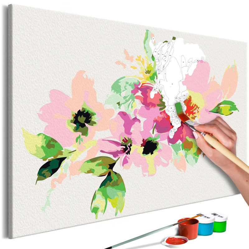 Ensemble de peinture par numéros - Fleurs colorées
