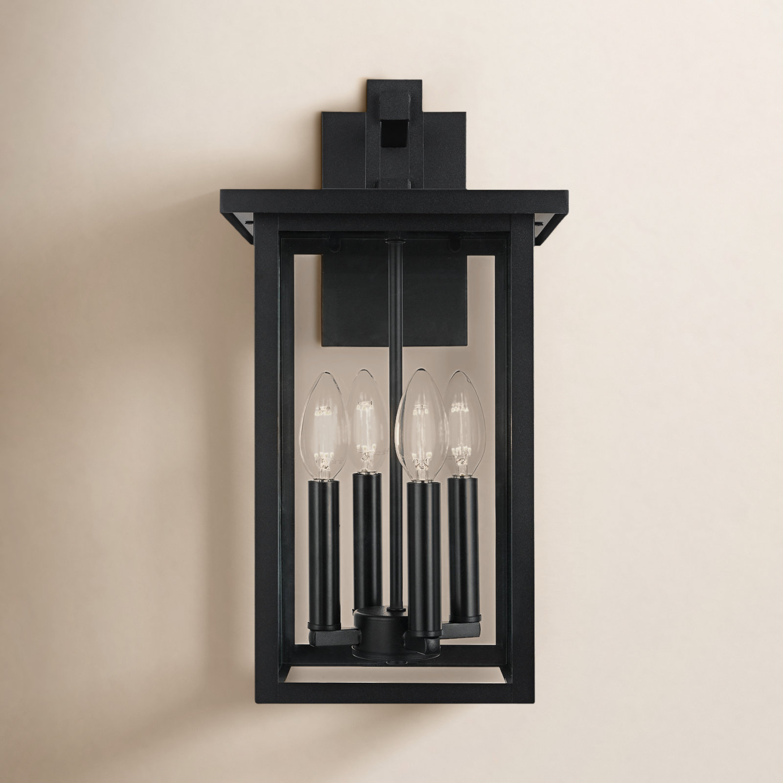 Marshall 9 Inch Outdoor Wall Sconce in Black