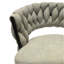 Ensemble de tabourets de bar 28 po en lin tissé 28 po, tabourets à pieds noirs sans îlot de cuisine réglable, 360 tabourets de bar pivotants, tabouret de bar avec repose-pieds et dossier (gris)-833161046