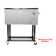 Rebuyhome 80 Quarts Serving Station / Cart Cooler with wheels in Silver