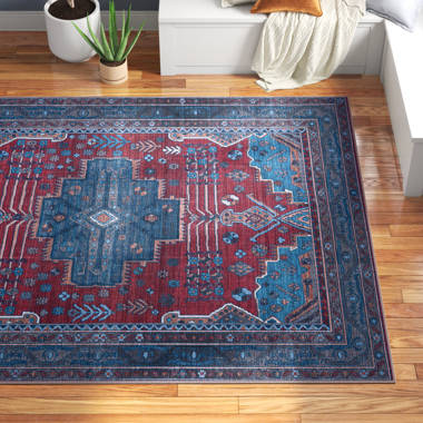 Guthridge Oriental Area Rug in Red/Blue Langley Street Rug Size: Rectangle 9'2 x 12'2