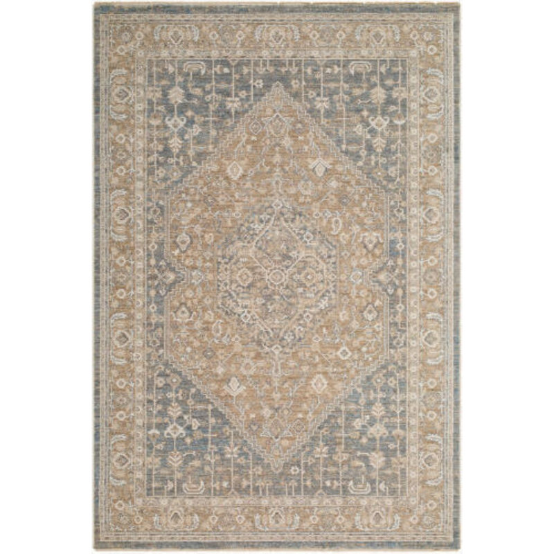 Wandalea tissé à la machine, Ivory/Tan/Brown/Grey/White/Black, Rectangle 7'10" x 10'2"