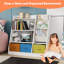 Johnson 4 Tier Kids Bookshelf, Toddler Bookshelf And Toy Storage, Baby Wooden Bookcase With Drawers-227960595