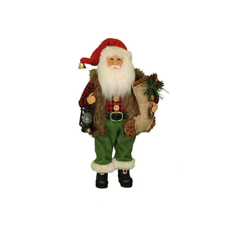 Woodland Stocking Santa Figurine