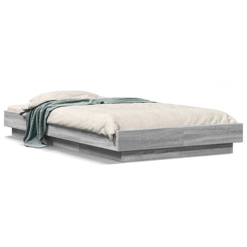 Pasol Bed, Small Single (2'6), Grey Sonoma