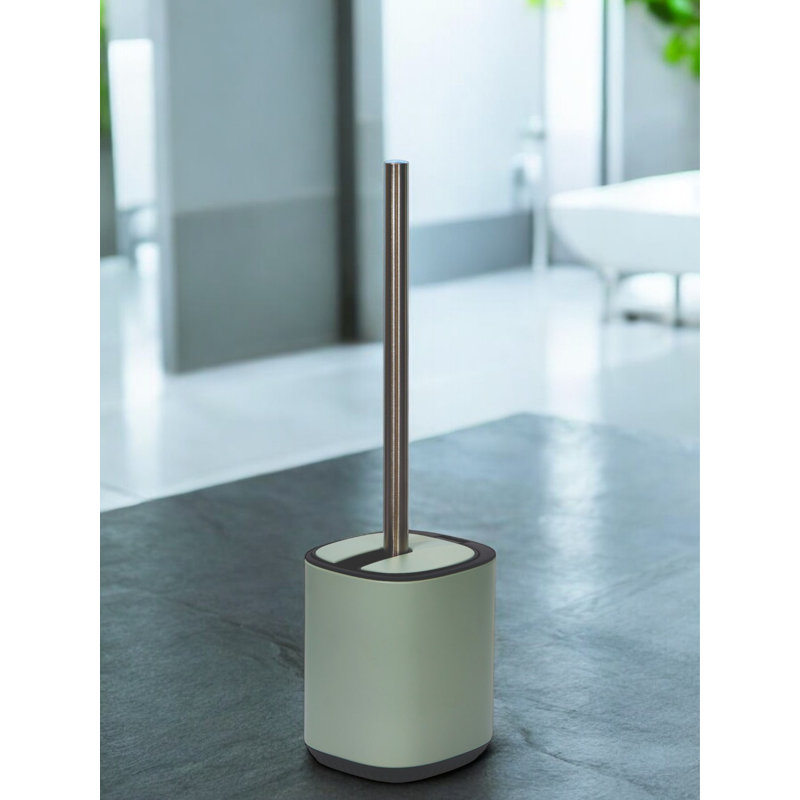 Echo Steel Toilet Brush & Holder, Sage Green