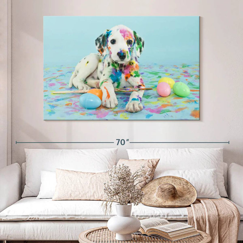 Brampt Easter Dalmatian Puppy, 34" H x 51" W