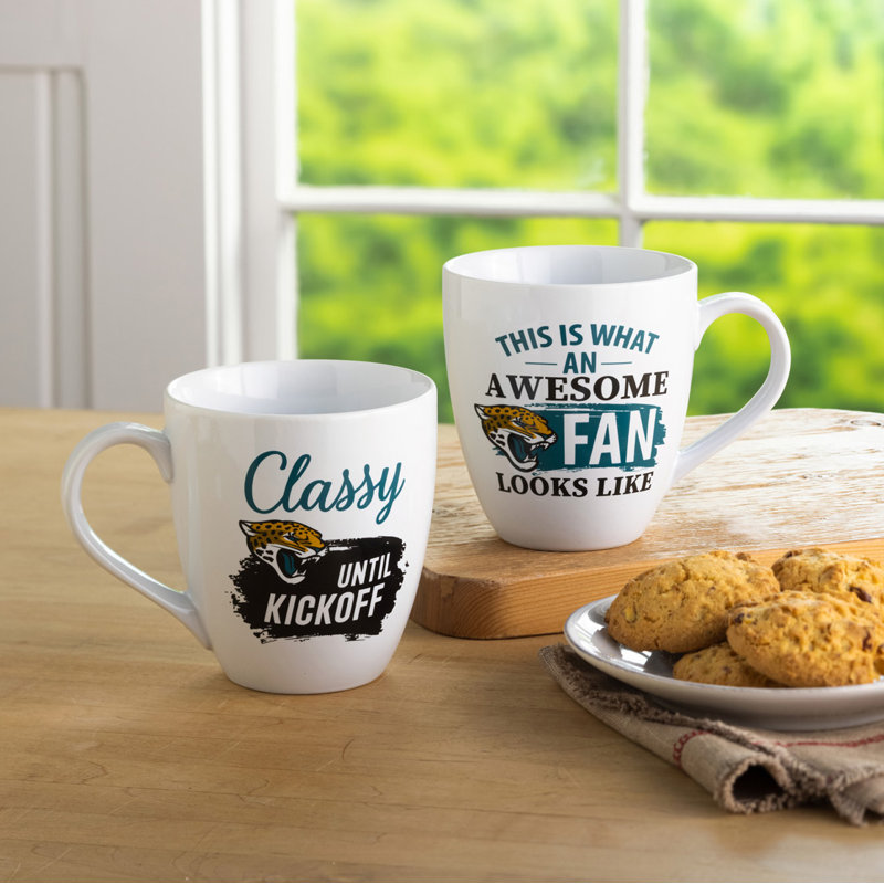 Ensemble de 2 tasses à café NFL, Jaguars de Jacksonville