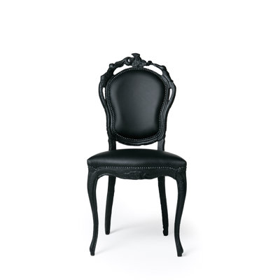 Smoke Leather Dining Chair