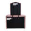 Miroir 22 po x 30 po Reggie, tissu rose