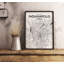 Indianapolis City Map - No Frame Print-109977876