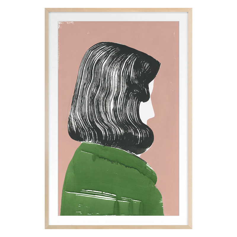 Willa Print by PC Ngo, Maple, 24" H x 16" W x 2" D