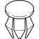Button Plug for Bathroom Faucet Escutcheons