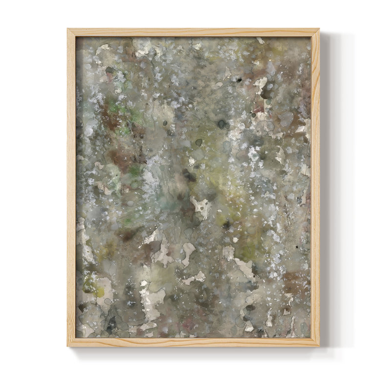 «Abstract Bark II», reproduction encadrée - bois massif, Naturel, H 15 po x l 12 po