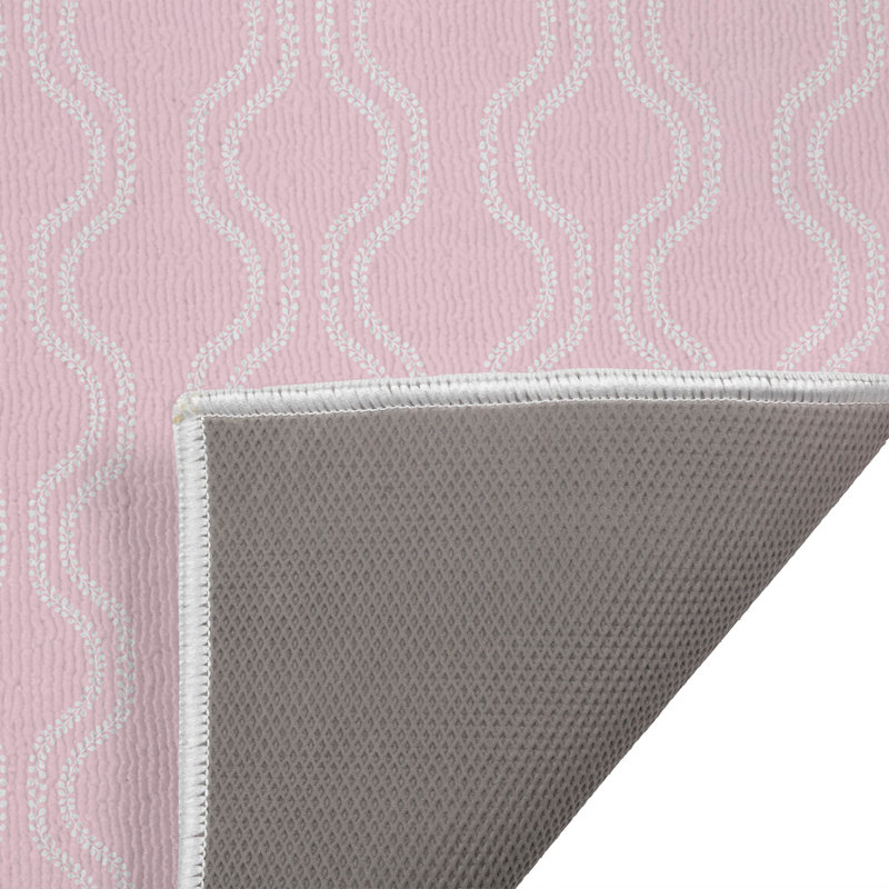 Paillasson Wavy Vine, Rose, L 17 po x L 24 po