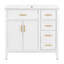 Meuble-lavabo moderne 36 "avec lavabo en céramique-1961330628