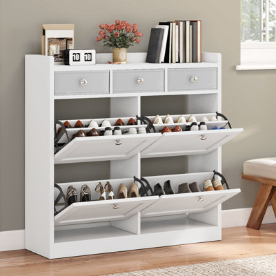 16-18 Pair Flip Down Shoe Storage